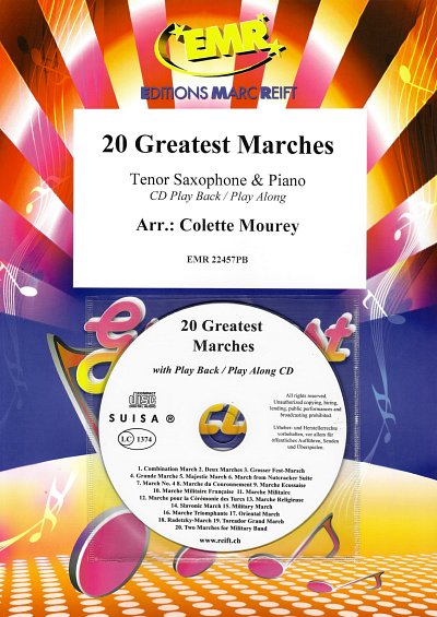 C. Mourey: 20 Greatest Marches, TsaxKlv (+CD)