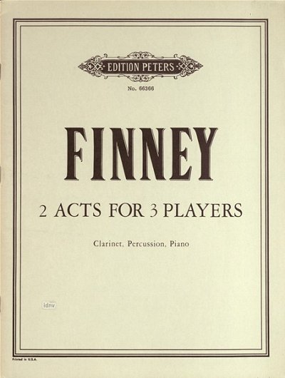 R.L. Finney: Three Acts for 3 Players