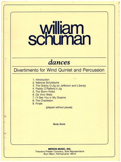 W.H. Schuman: Dances, FlObKlHrFgPe (Stp)