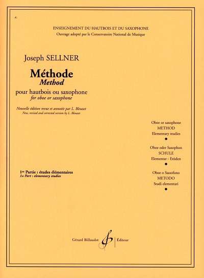 J. Sellner: Méthode 1, Ob/Sax