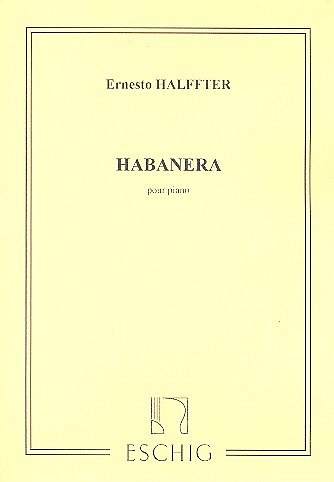 E. Halffter: Habanera Piano , Klav
