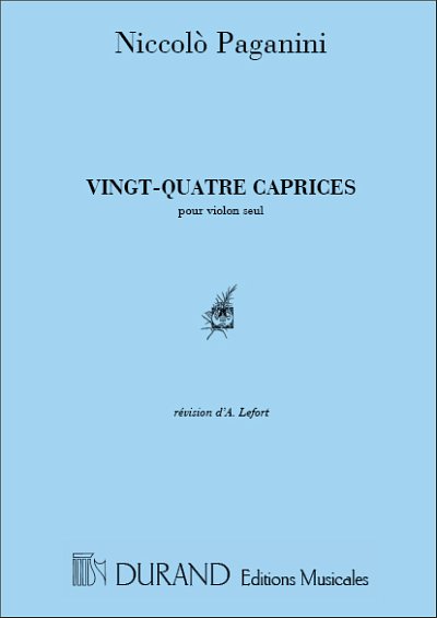 N. Paganini: 24 Caprices Violon Seul , Viol