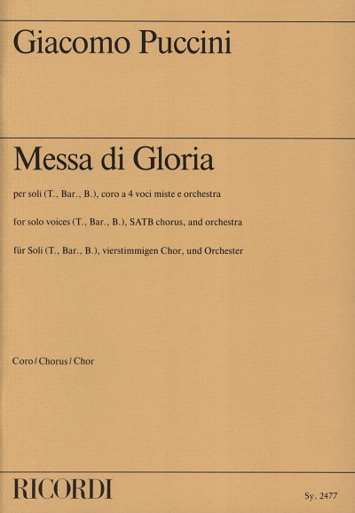 G. Puccini: Messa di Gloria, 3GsGch4Orch (Chpa)