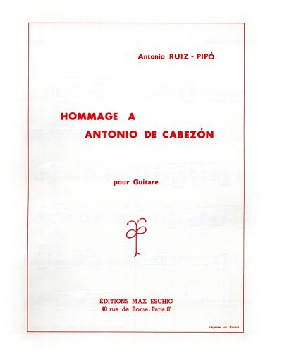 Ruiz-Pipo Hommage Cabezon Guitare  (Part.)