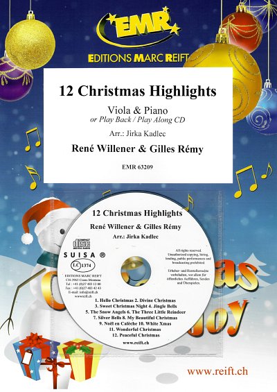R. Willener: 12 Christmas Highlights, VaKlv (+CD)