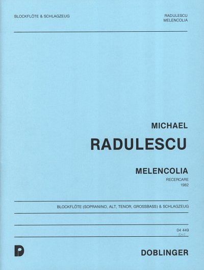 M. Radulescu: Melencolia