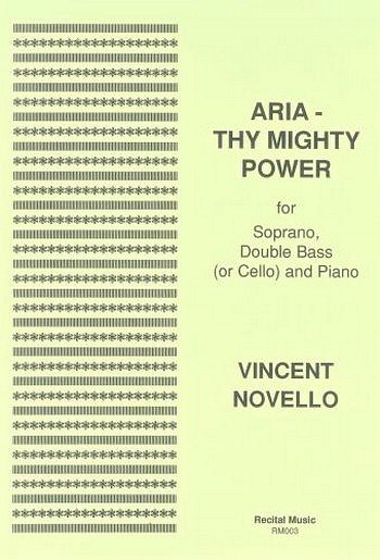 V. Novello: Concert Aria: Thy Mighty Power (Bu)
