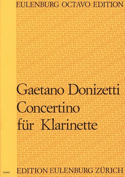 G. Donizetti: Concertino (Allegretto), KlarKamo (Part.)