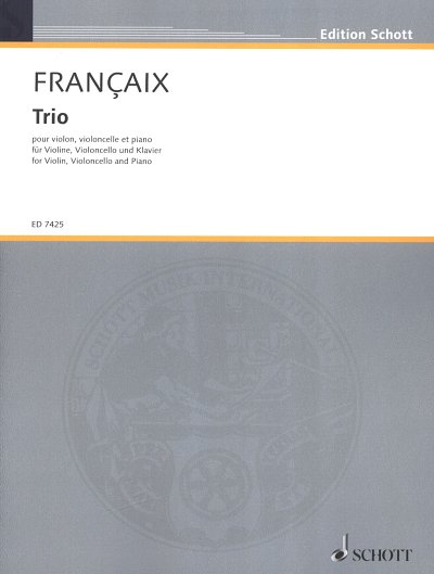 J. Françaix: Trio, VlVcKlv (Pa+St)