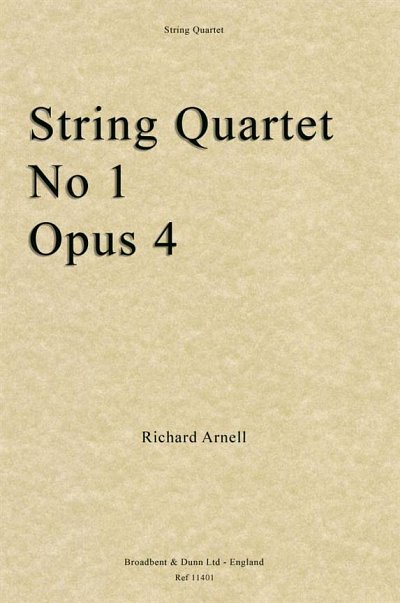 String Quartet No. 1, Opus 4, 2VlVaVc (Pa+St)