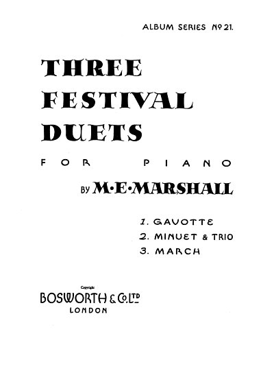 Marshall, Me Three Festival Duets, Klav