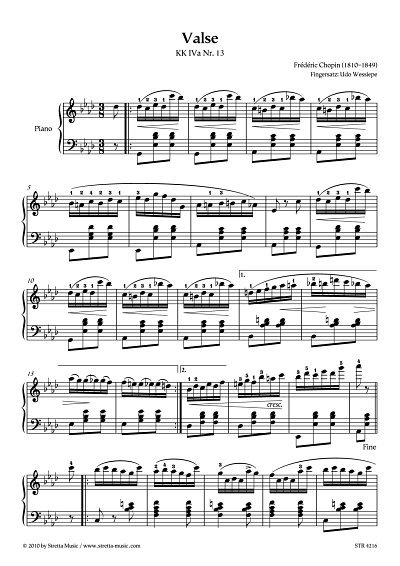 DL: F. Chopin: Valse KK IVa Nr. 13