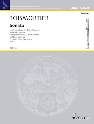 J.B. de Boismortier: Sonata D major