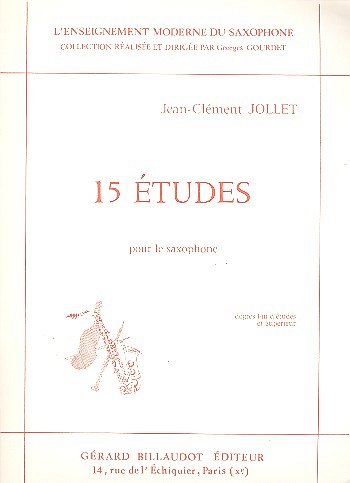 J. Jollet: 15 Etudes Pour Le Saxophone, Sax