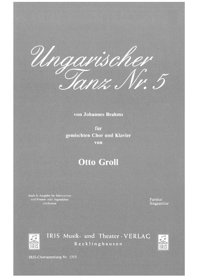 J. Brahms: Ungarischer Tanz Nr. 5, GCh (Chpa)