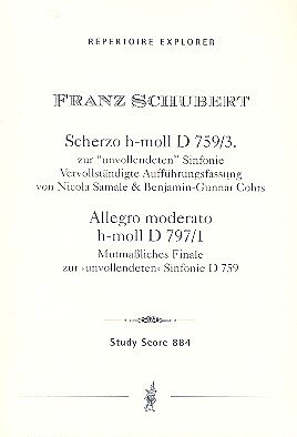 Scherzo h-Moll D759,3  und Allegro moderato, Sinfo (Stp)