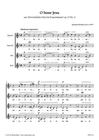 DL: J. Brahms: O bone Jesu aus: 