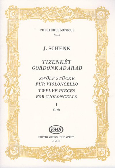 J. Schenck: 12 Stücke für Violoncello aus, VcKlav (KlavpaSt)