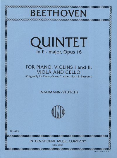 L. v. Beethoven: Quintett Es-Dur Op 16, Streicher, Klavier