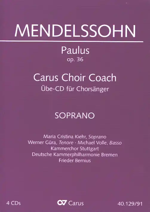 F. Mendelssohn Barth: Paulus op. 3, 4GesGchOrchO (CD Sopran) (0)