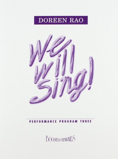 D. Rao: We Will Sing Vol. 3 (Bu)