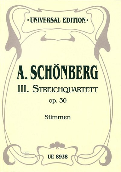 A. Schönberg: Streichquartett Nr. 3 op. 30  (Stsatz)