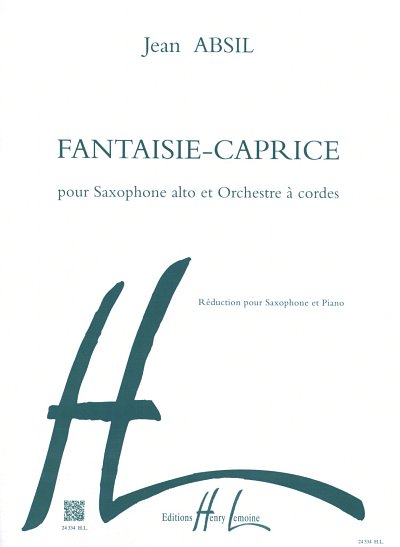 J. Absil: Fantaisie caprice Op.152, ASaxKlav