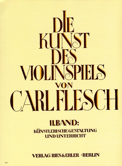 C. Flesch: Die Kunst des Violinspiels 2, Viol