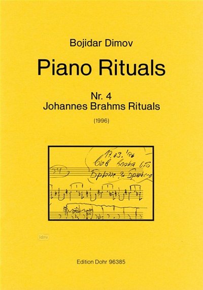 B. Dimov: Johannes Brahms Rituals, Klav (Part.)