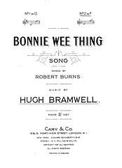 DL: R. Burns: Bonnie Wee Thing, GesKlav