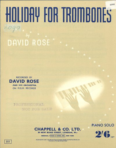 DL: D. Rose: Holiday For Trombones, Klav