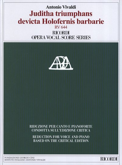A. Vivaldi: Juditha Triumphans Devicta Holofernis Barba (KA)