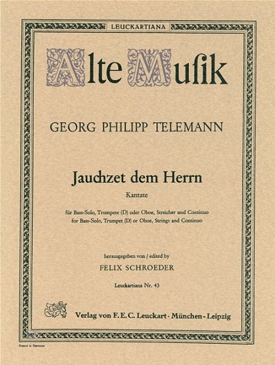G.P. Telemann: Jauchzet Dem Herrn - Kantate