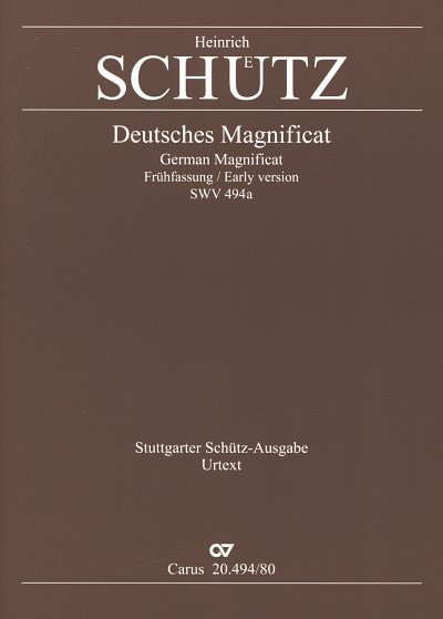 H. Schuetz: Deutsches Magnificat SWV 494a, Gch8Bc (Part.)