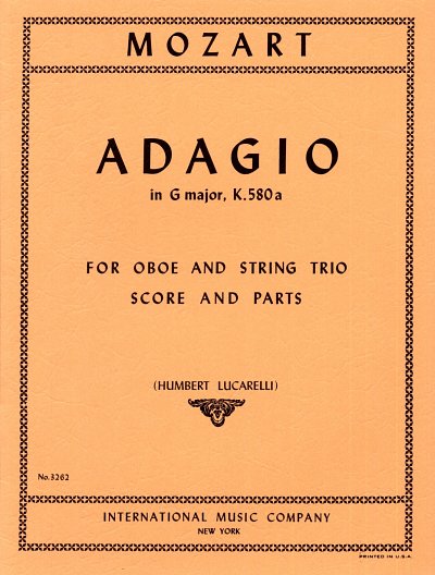 W.A. Mozart: Adagio In Sol, K.580A (Bu)