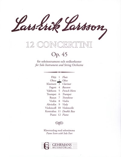 L.-E. Larsson: Concertino 2 op. 45, ObKlav (KlavpaSt)