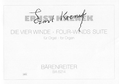 E. Krenek: Four Winds Suite (Die vier Winde) für, Org (Sppa)