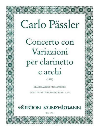 C. Pässler: Concerto con Variazioni, KlarStro (KlavpaSt)