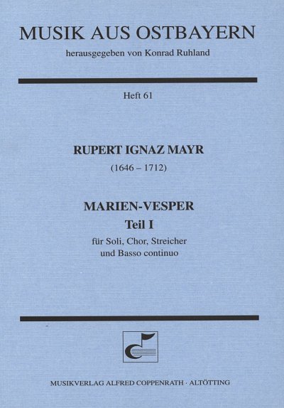 R.I. Mayr: Marienvesper 1, 4GesGchStrBc (Part.)