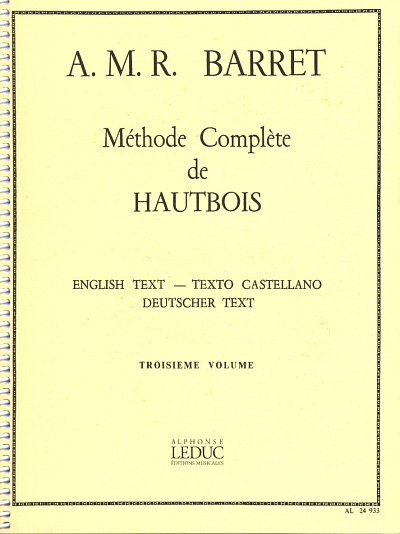 Méthode Complète de Hautbois (Volume 3), Ob