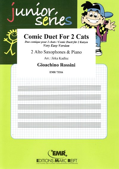 G. Rossini: Comic Duet For 2 Cats, 2AsaxKlav