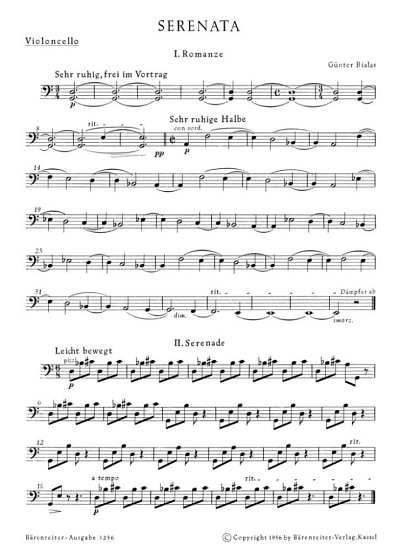 G. Bialas: Serenata für Streichorchester (1956) (VcKb)
