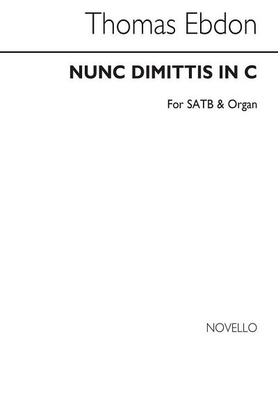 Nunc Dimittis In C Satb/Organ, GchOrg (Chpa)