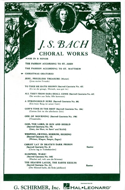 J.S. Bach: Christmas Oratorio, GchKlav (Chpa)