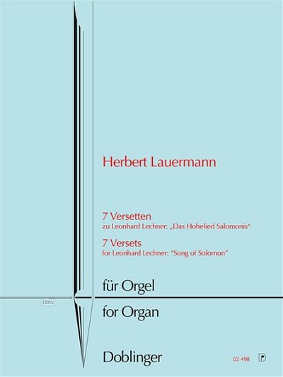 L. Herbert: 7 Versetten, Orgel