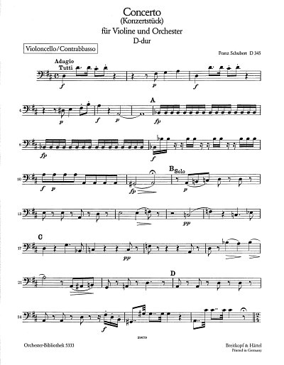 F. Schubert: Konzertstück D-dur D 345