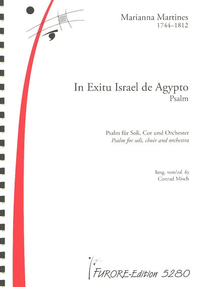 M. von Martines: In exitu Israel de Agypto für Soli, (Part.)