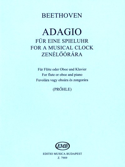 L. v. Beethoven: Adagio für eine Spiel, Fl/ObKlav (KlavpaSt)
