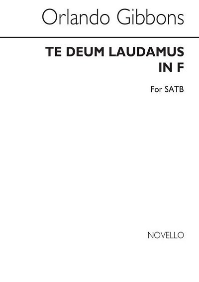 Te Deum Laudamus In F, GchKlav (Chpa)
