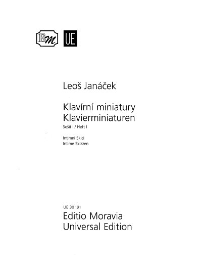 L. Janá_ek: Klavierminiaturen 1, Klav